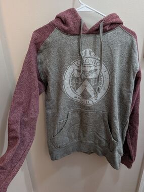 Mill Tex Toronto Police Pullover Hoodie in Gray & Purple